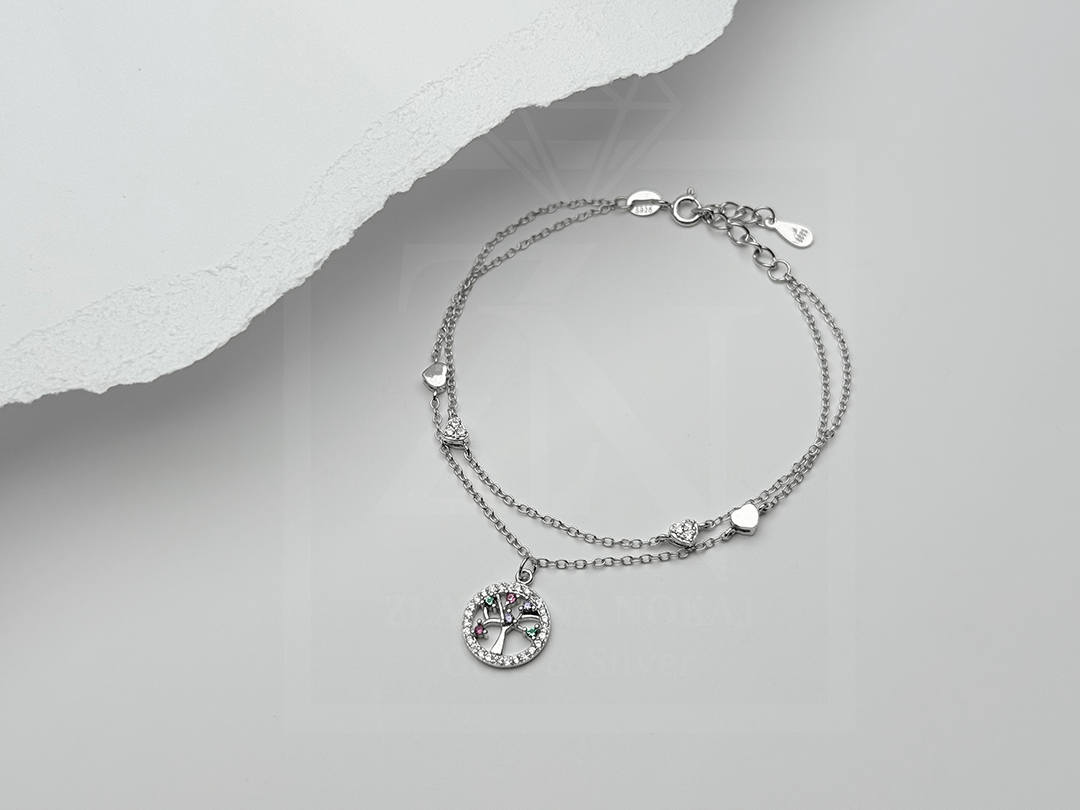 Srebrna narukvica Drvo Života