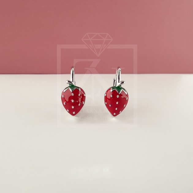 Srebrne viseće naušnice Jagodice