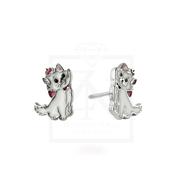 Srebrne naušnice na štift MARIE MACA