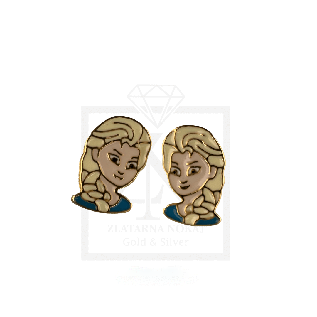 Srebrne naušnice na štift ELSA - Slika 2