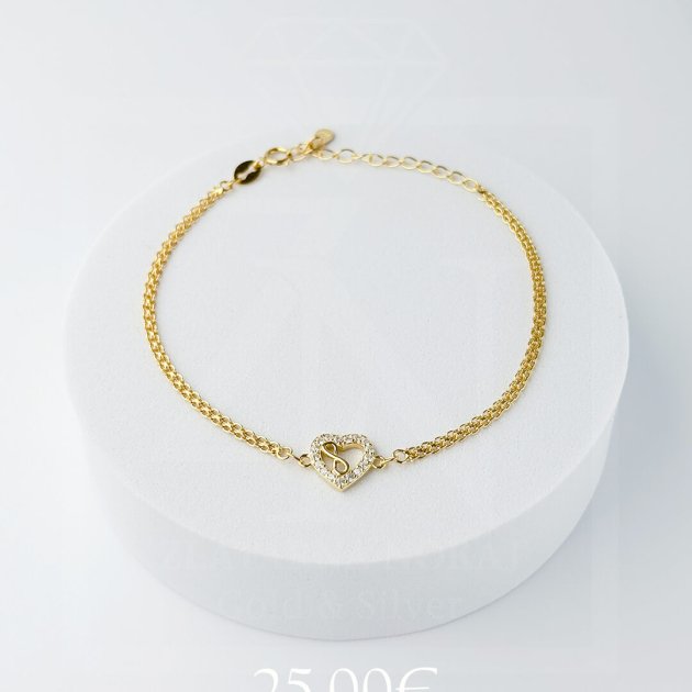 Srebrna narukvica Infinity Love