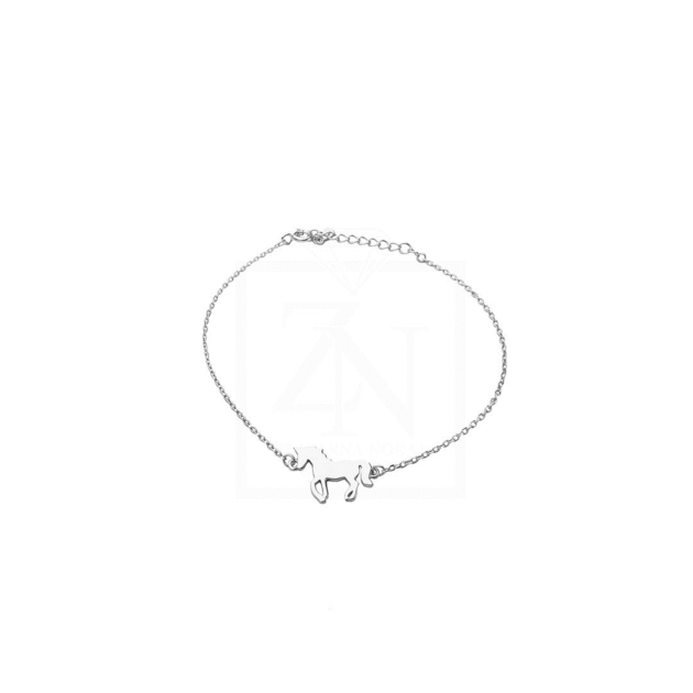 Srebrna narukvica Horse