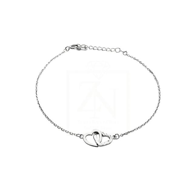 Srebrna narukvica Bound by heart