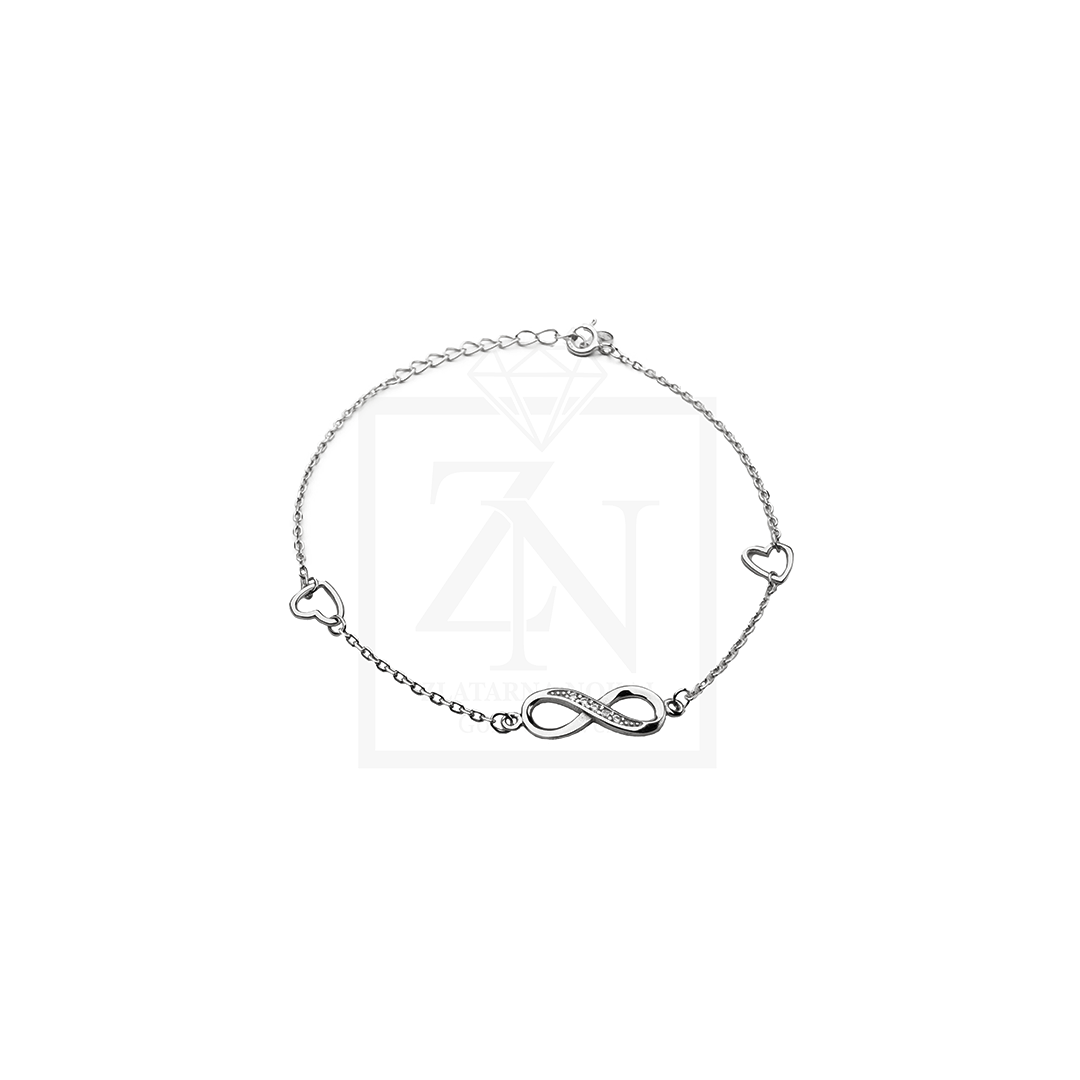 Srebrna narukvica Infinity