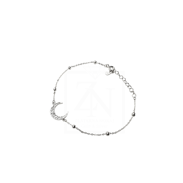 Srebrna narukvica Moon