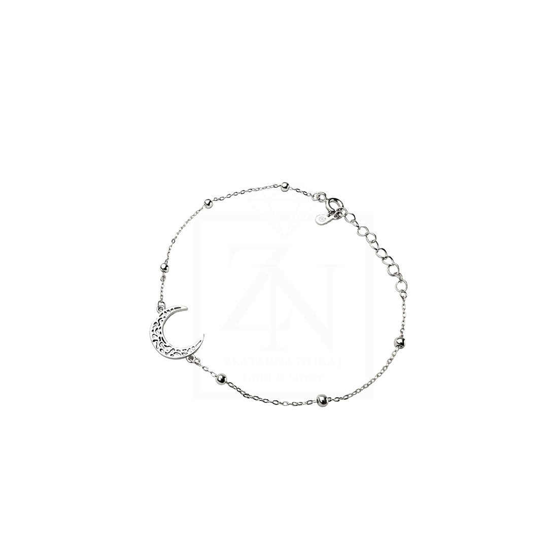 Srebrna narukvica Moon