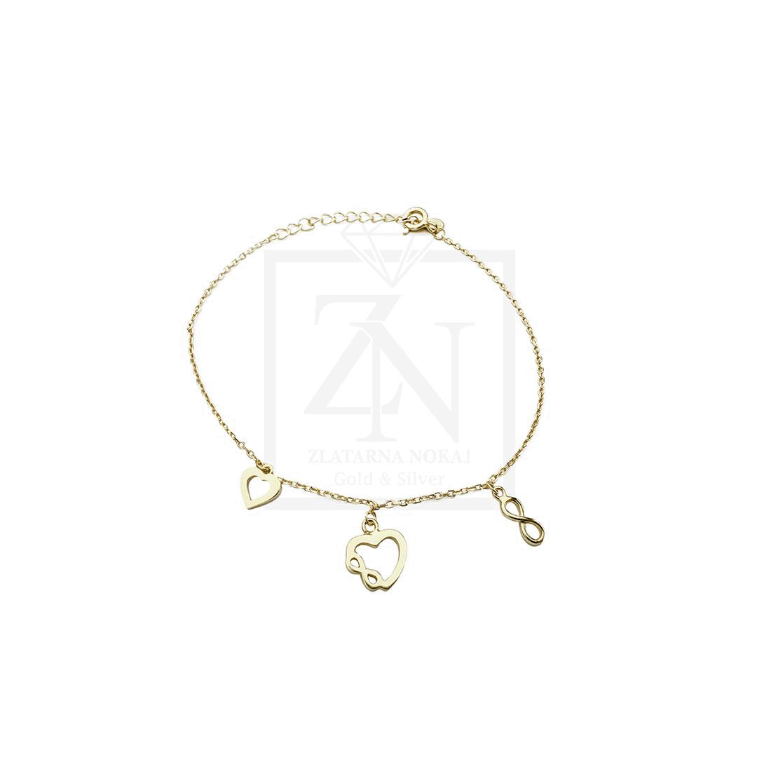 Srebrna narukvica Luvinity pozlata