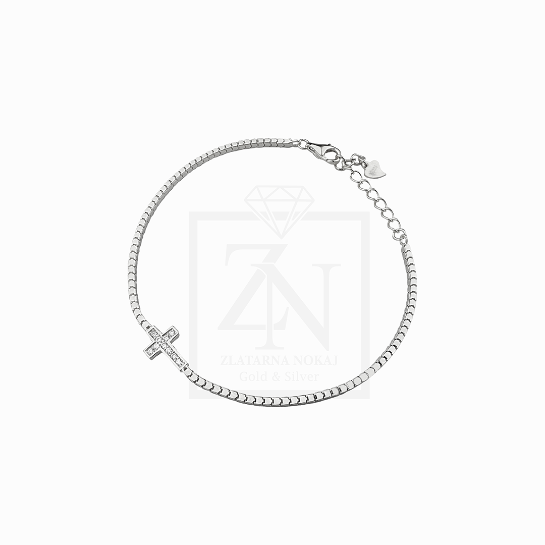 Srebrna narukvica Faith