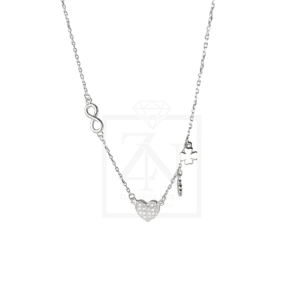 Srebrna ogrlica Happiness