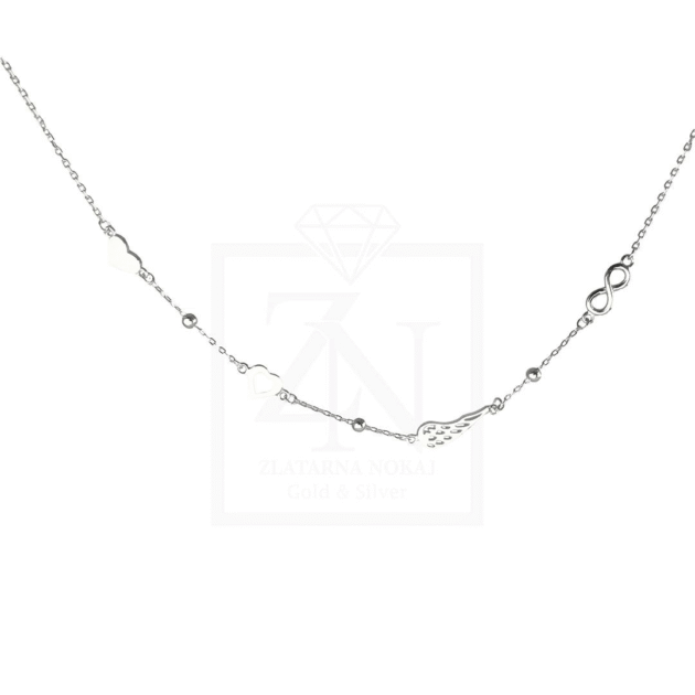 Srebrna ogrlica Eternal Flight