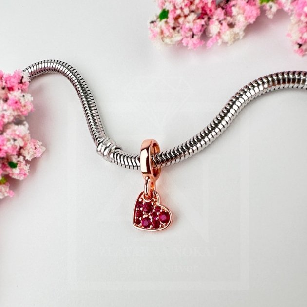 Privjesak za narukvicu ROZO MINI SRCE