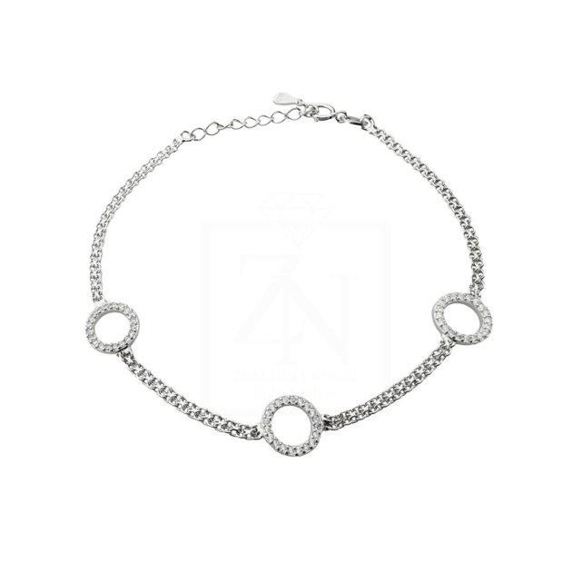 Srebrna narukvica Circle