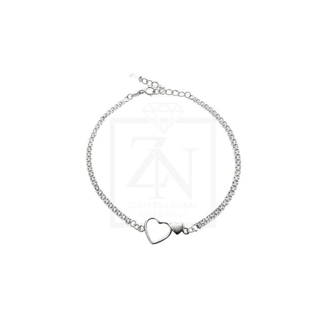 Srebrna narukvica Forewer two