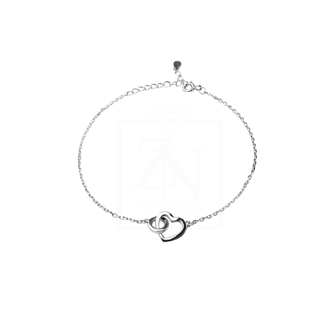 Srebrna narukvica Love