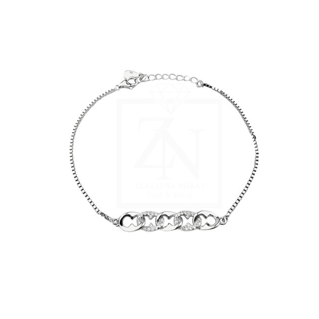 Srebrna narukvica Chain