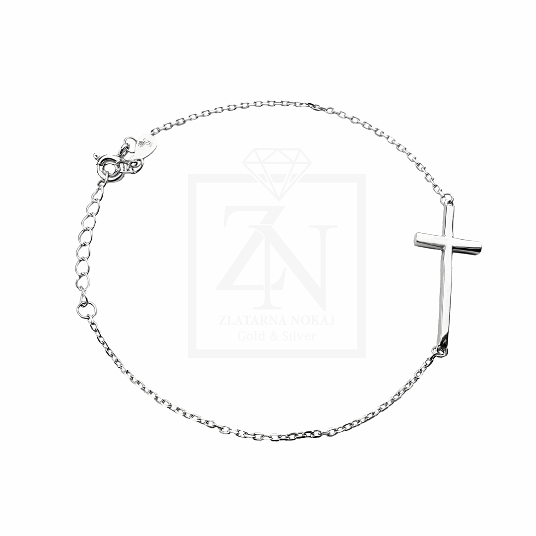 Srebrna narukvica Cross - Slika 2