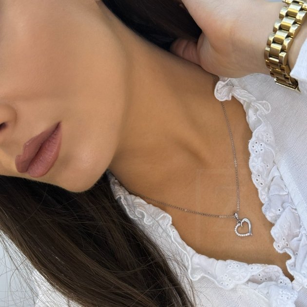 Srebrni komplet Srce