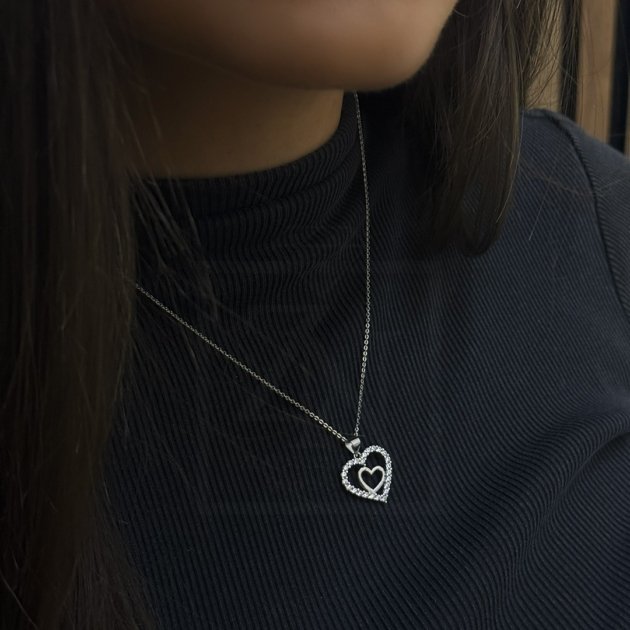 Lančić i privjesak Srce u srcu