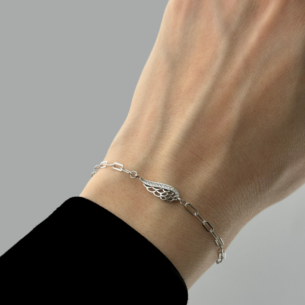 Srebrna narukvica Krilo