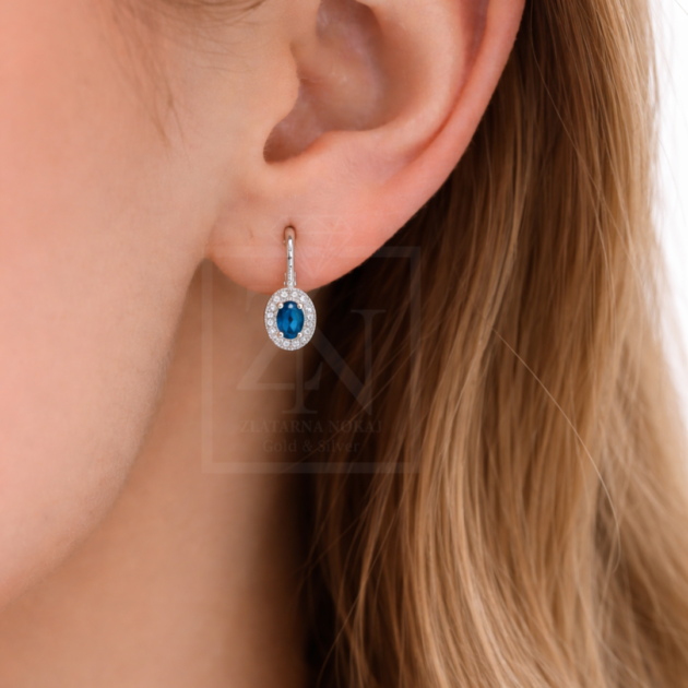 Srebrna viseće naušnice