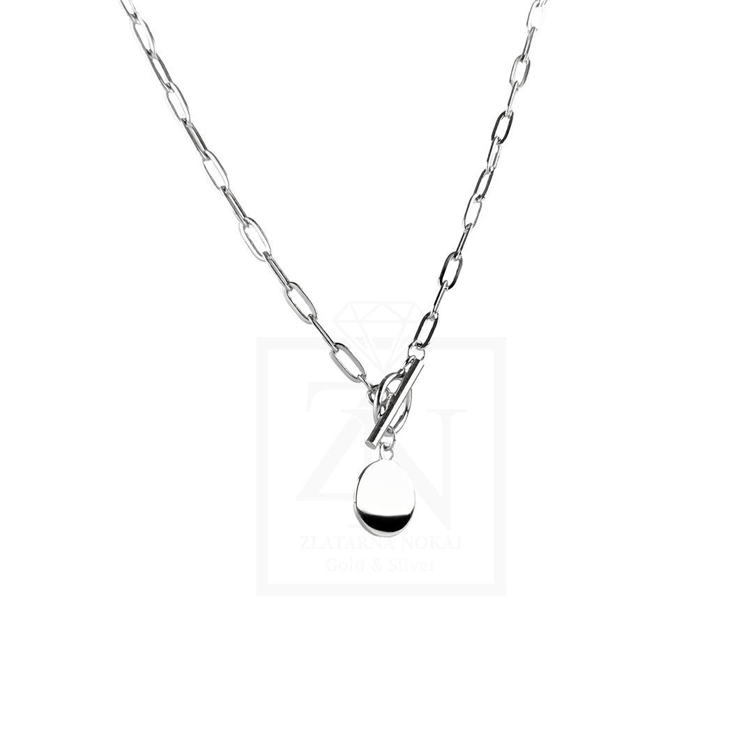 Srebrna ogrlica Krug