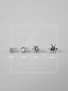 Single Zircon Stud Earring