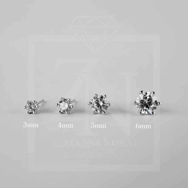 Single Zircon Stud Earring