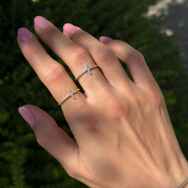 Srebrni Prsten Silver Cross Classic Ring