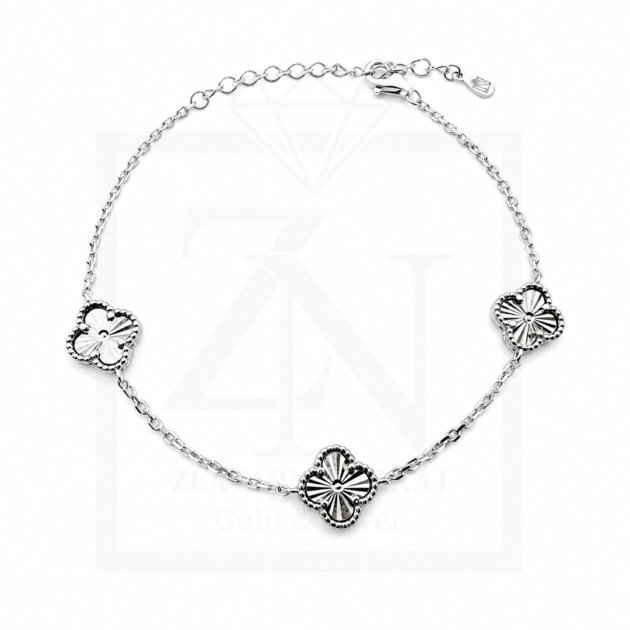 Srebrna narukvica Clover Chic Bracelet