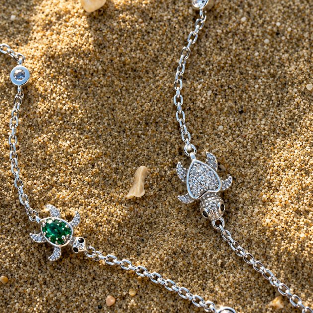 Srebrna narukvica Sea Turtle Bracelet