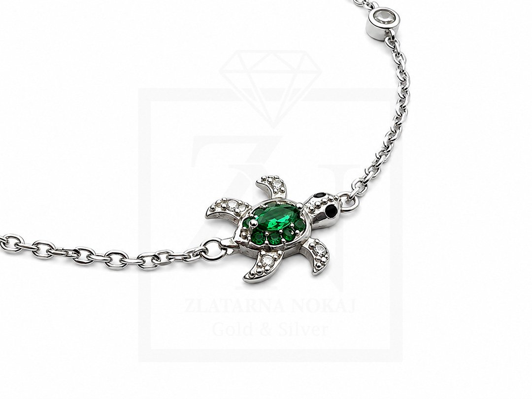 Srebrna narukvica Sea Turtle Bracelet - Slika 2