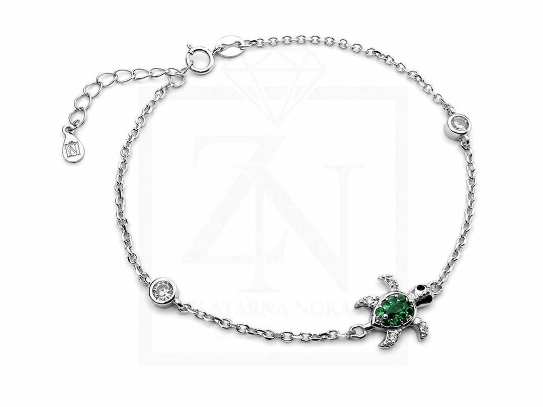 Srebrna narukvica Sea Turtle Bracelet - Slika 3
