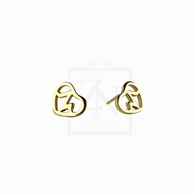 Srebrna naušnice na štift Mother's Love Studs