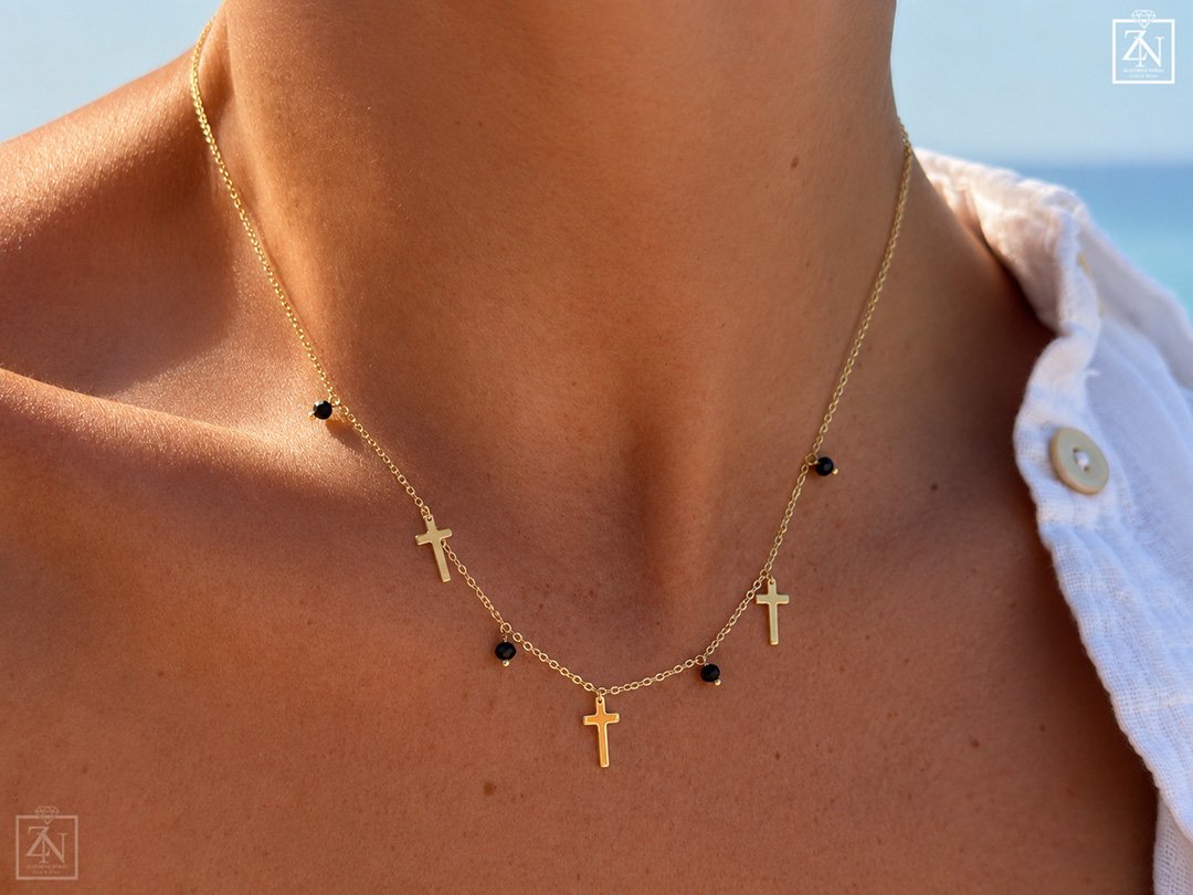 Srebrna ogrlica Faith Cross Necklace