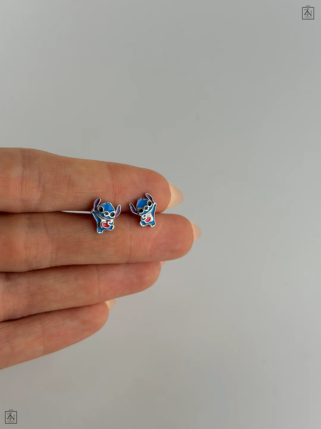 Srebrne štift naušnice Stitch Kids - Slika 2